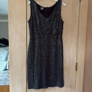 Elegant Black Sequin Dress